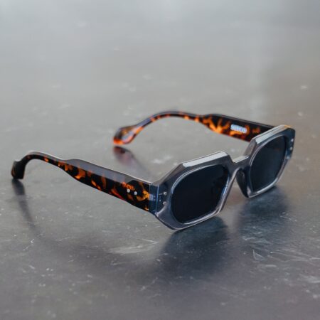 SOYCO SUNGLASSES VOP Rectangular Brown Tortoise Grey