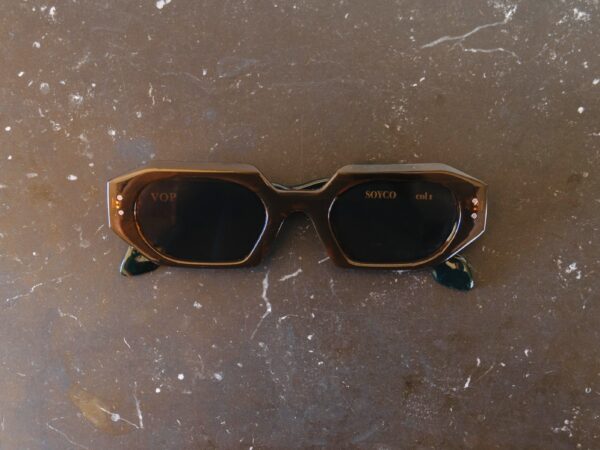 SOYCO SUNGLASSES VOP Rectangular Brown Green
