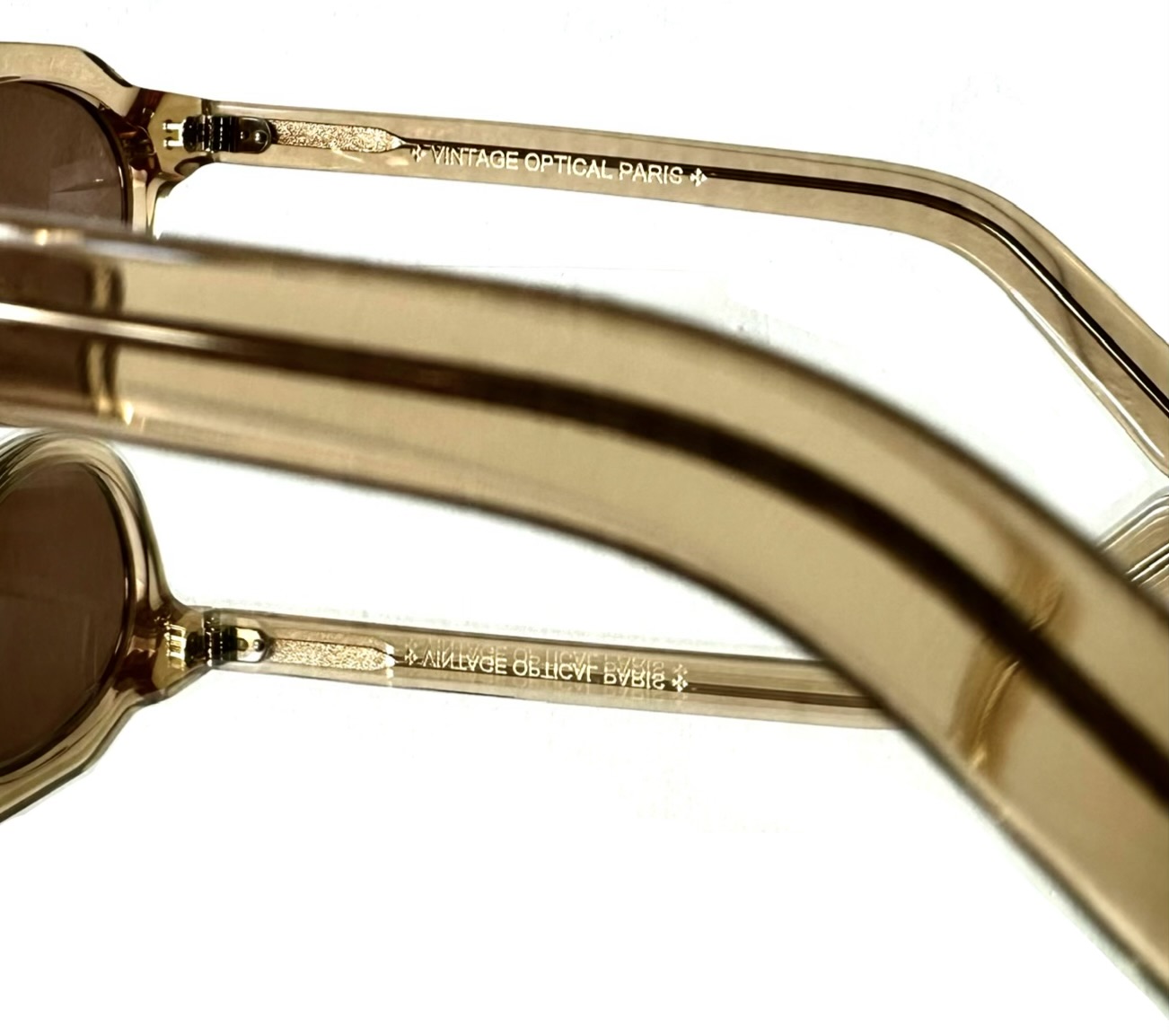 Crown Panto Champagne Vintage Optical Paris