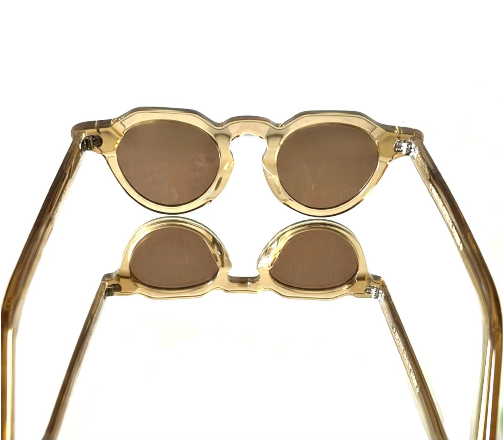 Crown Panto Champagne Vintage Optical Paris