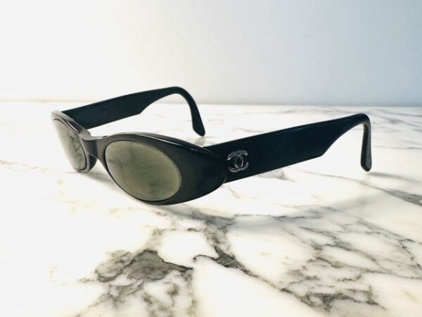 CHANEL CAT-EYE BLACK 1990 - Image 4