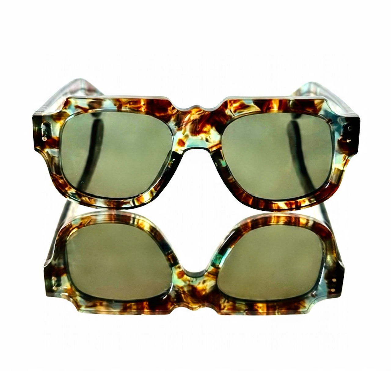 GARGOYLE VOP GREEN BROWN VINTAGE OPTICAL PARIS
