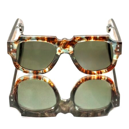 GARGOYLE VOP GREEN BROWN VINTAGE OPTICAL PARIS GARGOYLE VOP GREEN BROWN