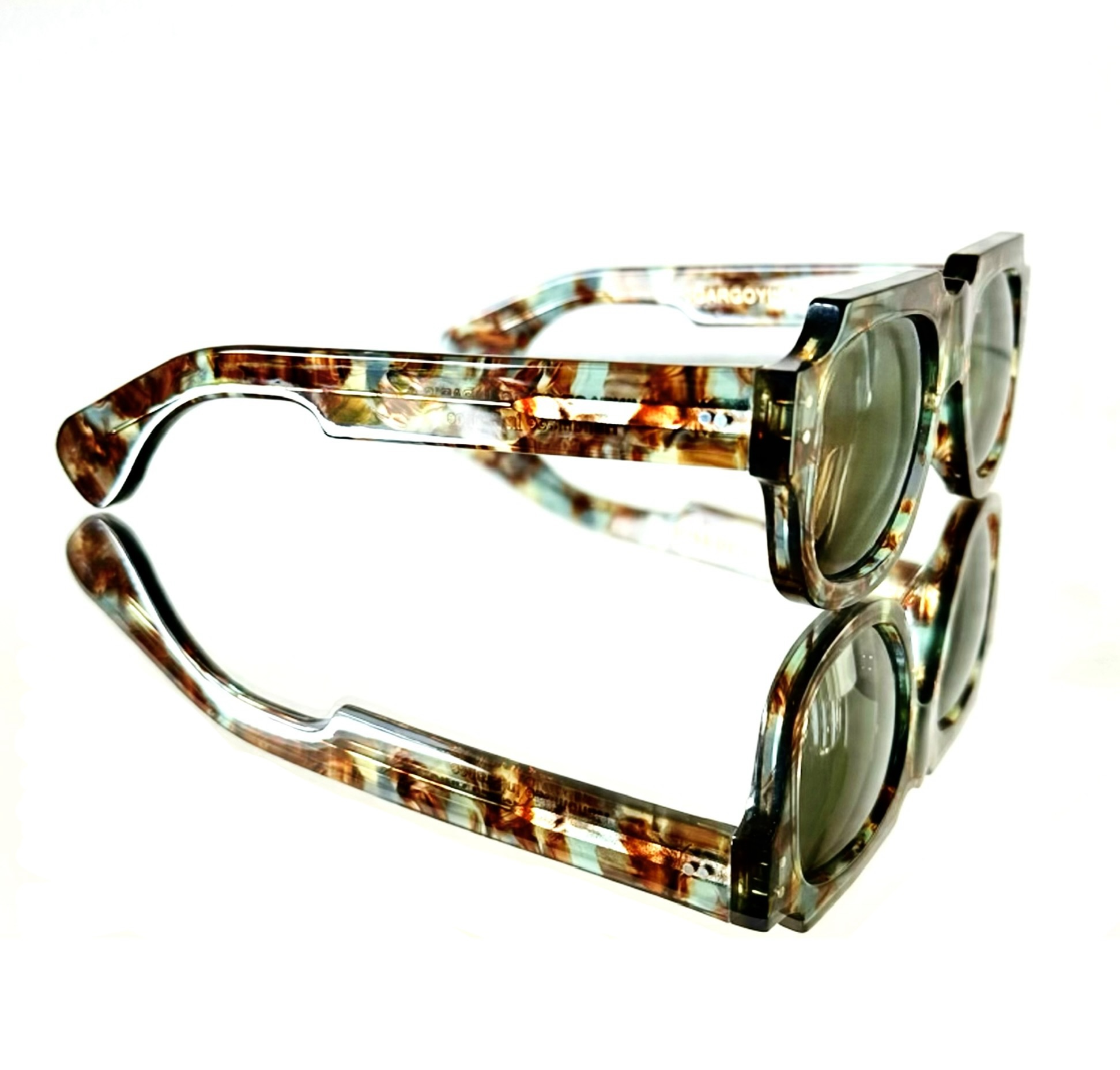 GARGOYLE VOP GREEN BROWN VINTAGE OPTICAL PARIS