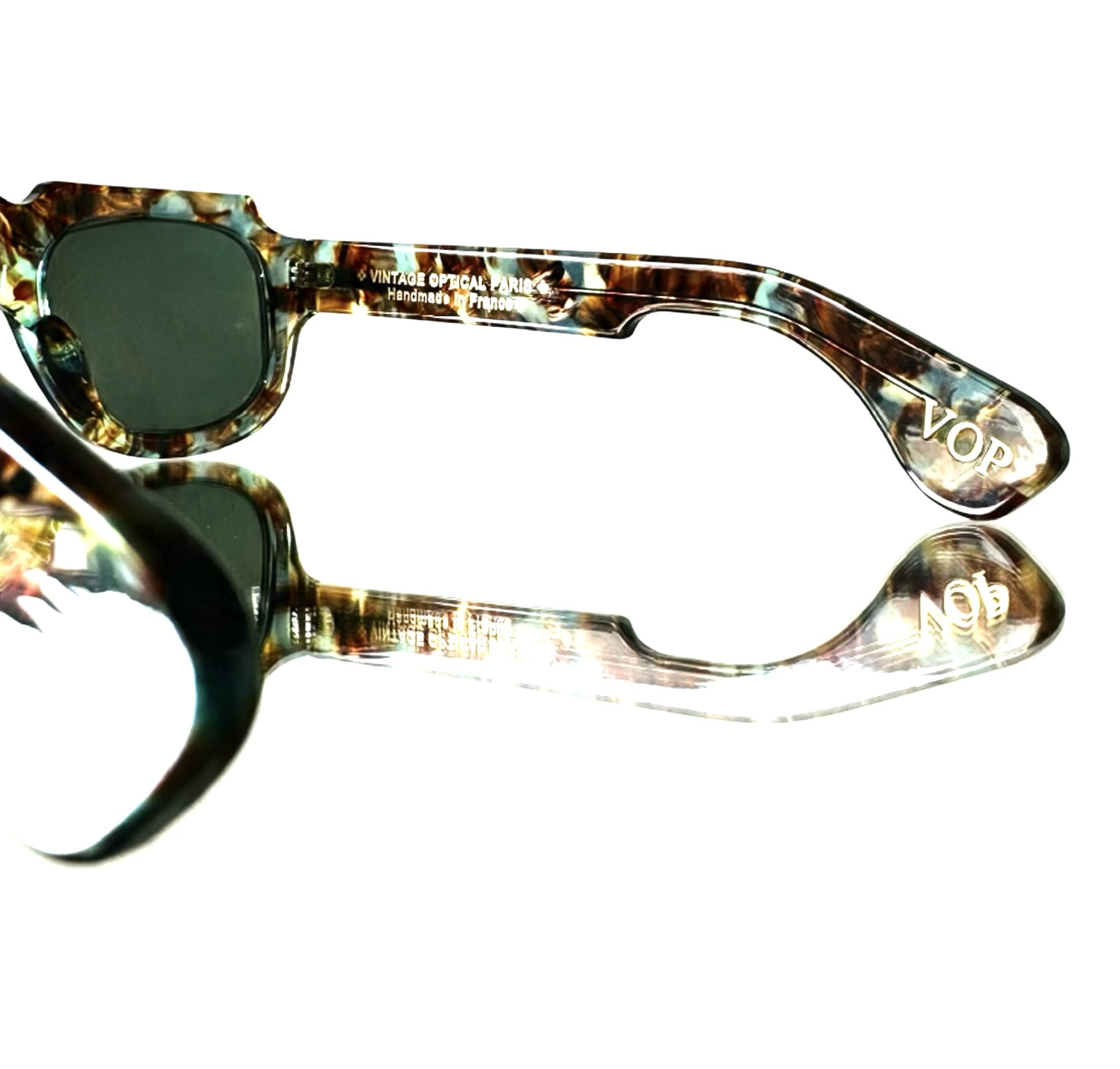 GARGOYLE VOP GREEN BROWN VINTAGE OPTICAL PARIS