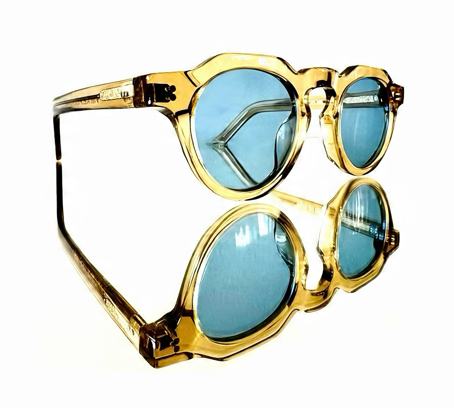 Crown Panto CHAMPAGNE BLUE Vintage Optical Paris