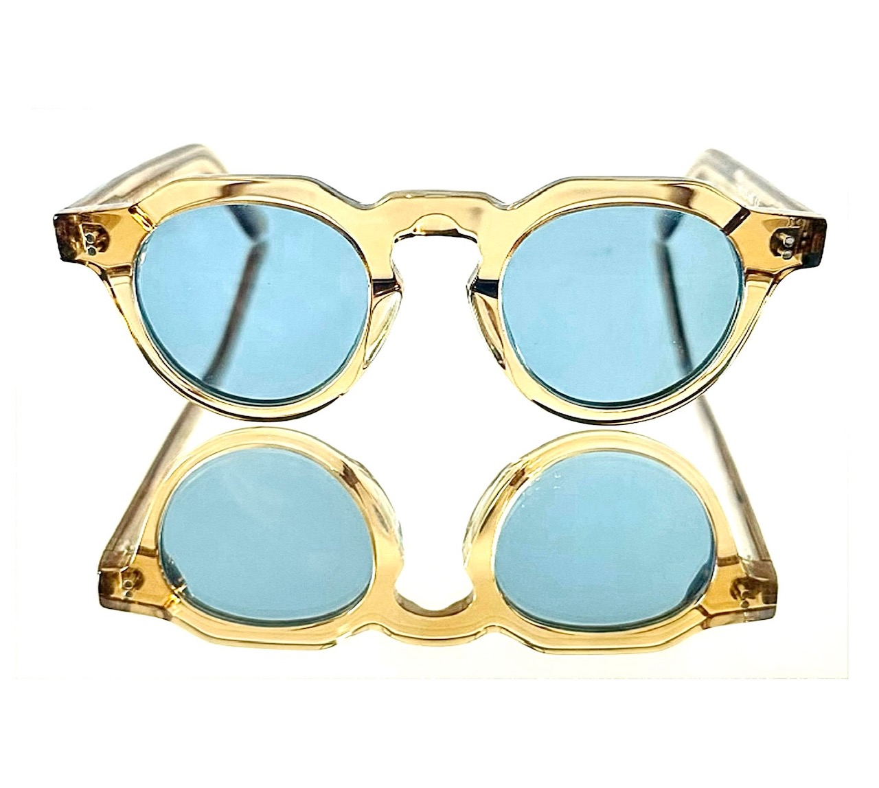 Crown Panto CHAMPAGNE BLUE Vintage Optical Paris
