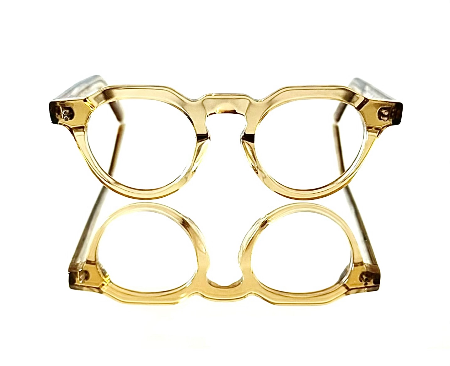 Crown Panto Champagne Vintage Optical Paris